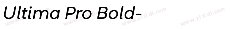 Ultima Pro Bold字体转换